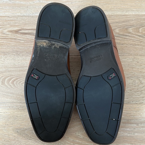 Mens Johnston & Murphy Brown Leather Dress Shoes Size 9 - Picture 5 of 7